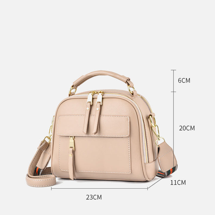 Vegan Leather Purse For Women Classic Top-Handle Bag
