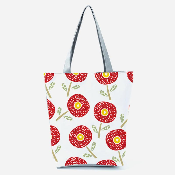 Tote Bag For Women Floral Print Large Capacity Shoulder Bag