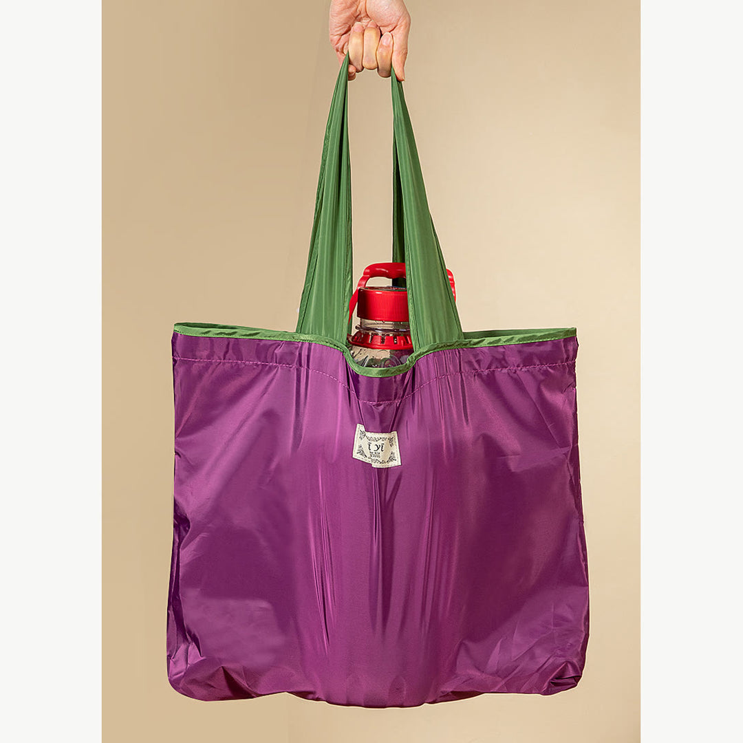 Shopping Tote For Women Large Capacity Drawstring Foldable Shoulder Bag