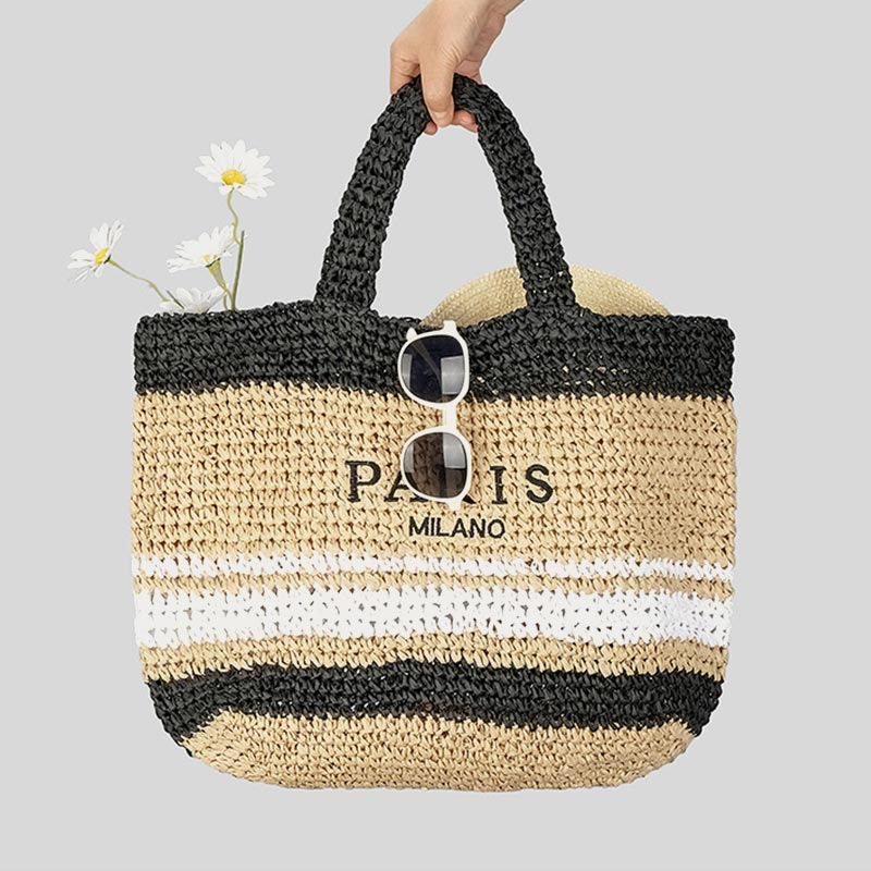 Beach Bag For Women Summer Beach Party Casual Straw Handbag