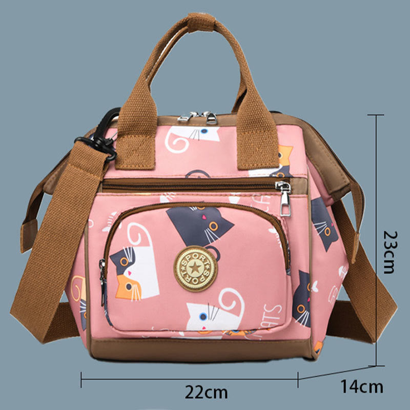 Functional Waterproof Crossbody Bag Convertible Mini Backpack Mommy Bag