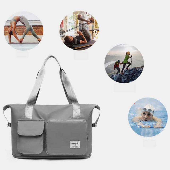 Large Capacity Portable Duffel Bag for Women Men Foldable Travel Handbag