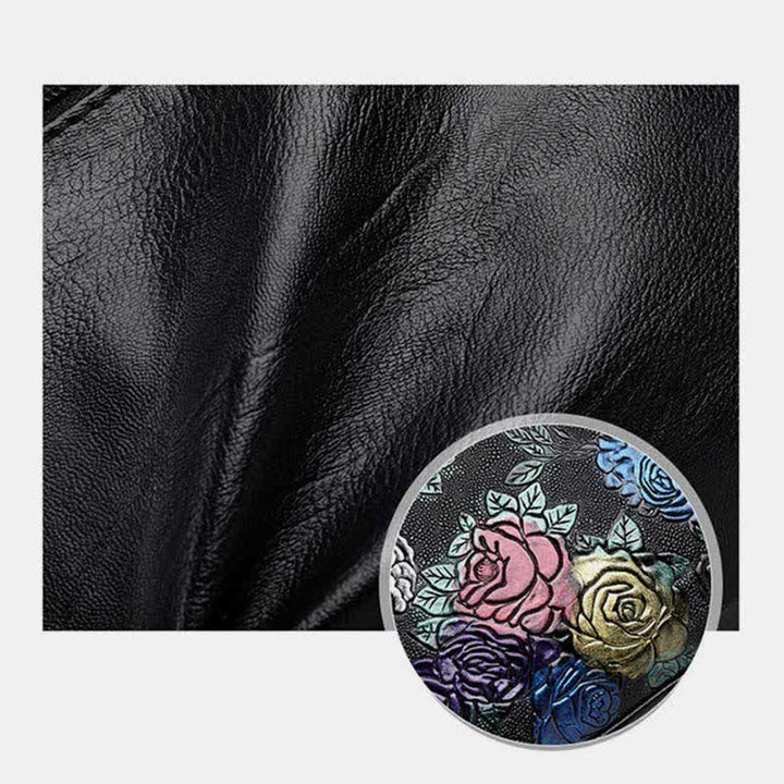 Women Multi-pocket Floral Crossbody Bag Roomy Shoulder Handbag Purses