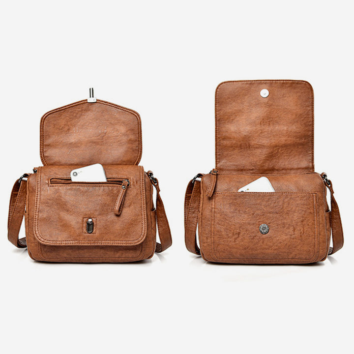 Vintage Waterproof Large Capacity Crossbody Bag - image 12