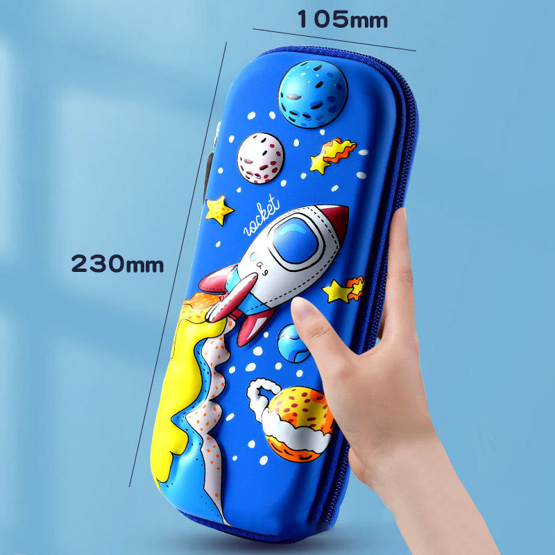 Pencil Case For Kids Astronaut Pattern Cute School Case