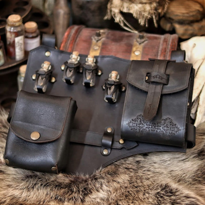 Waist Bag For Women Outdoor Camping Costume Leather Hip Bag