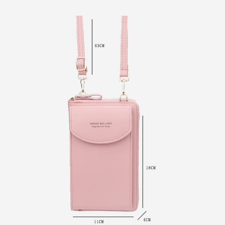 Large Capacity Elegant Long Crossbody Wallet With Phone Position