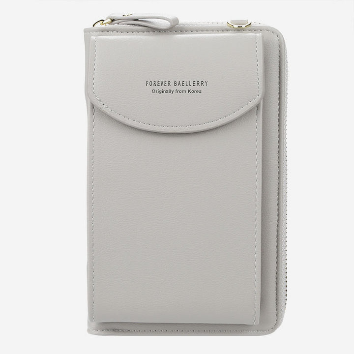 Large Capacity Elegant Long Crossbody Wallet With Phone Position