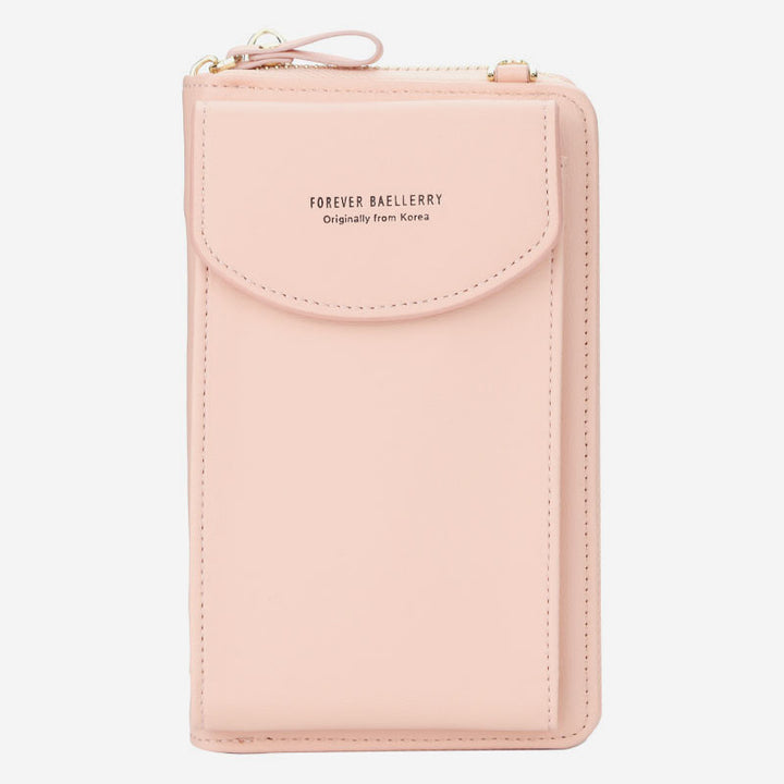 Large Capacity Elegant Long Crossbody Wallet With Phone Position