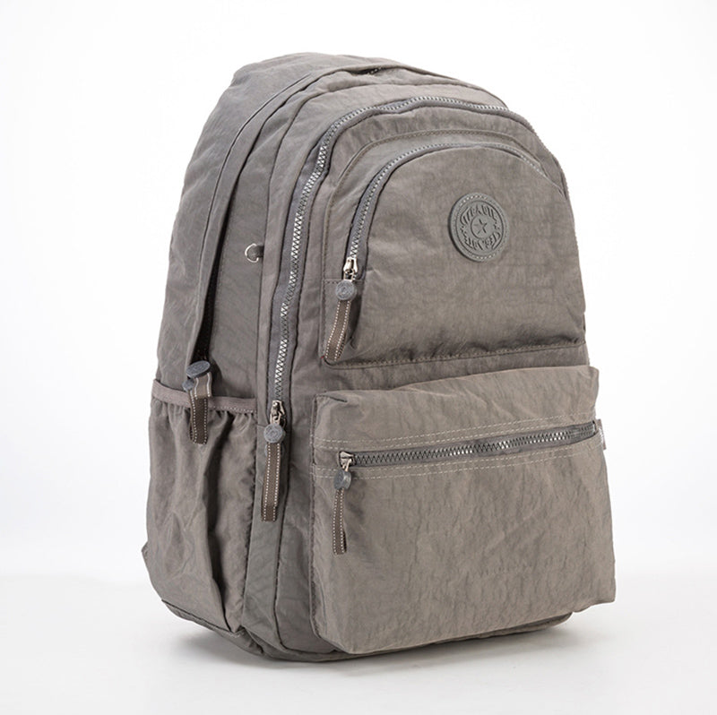 Multi-Pocket Backpack Casual Daypack Laptop Backpack Bookbag for Women Student - LightGray - image 19