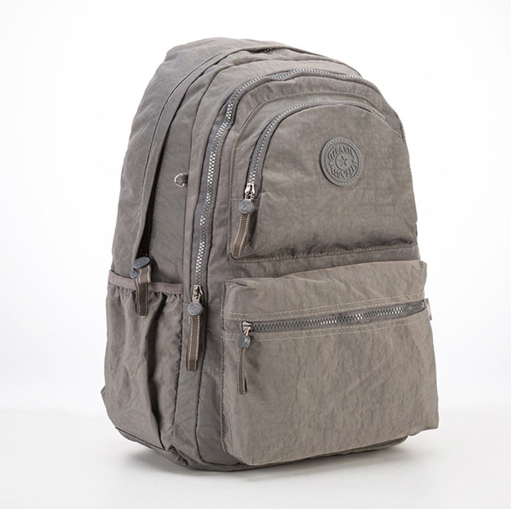 Multi-Pocket Backpack Casual Daypack Laptop Backpack Bookbag for Women Student - LightGray - image 19