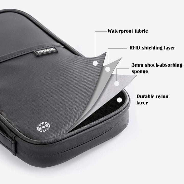 RFID Multifunctional Waterproof Passport Holder
