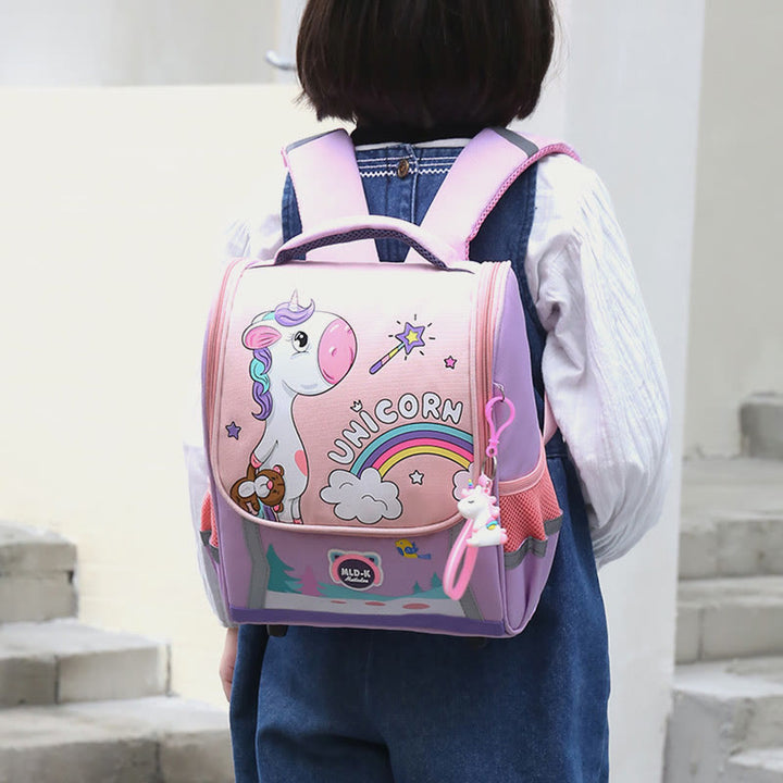 Backpack For Kids Cute Cartoon Unicorn Dinosaur Oxford Schoolbag