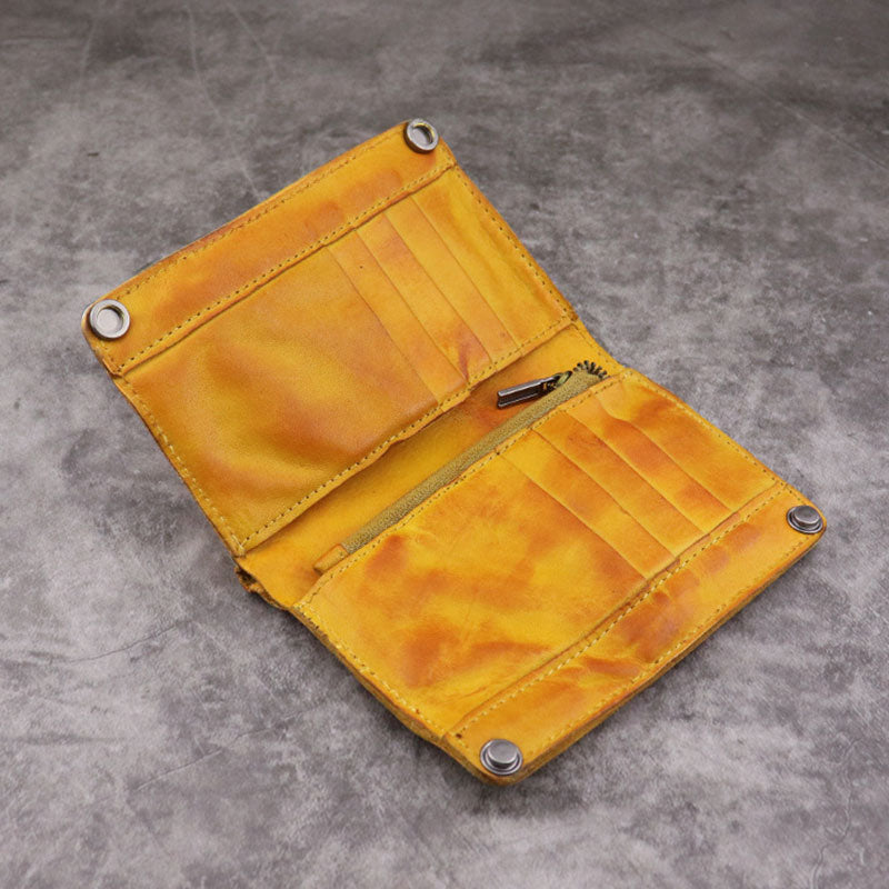 Retro Vertical Multi-slot Handmade Wallet Card Case - image 2