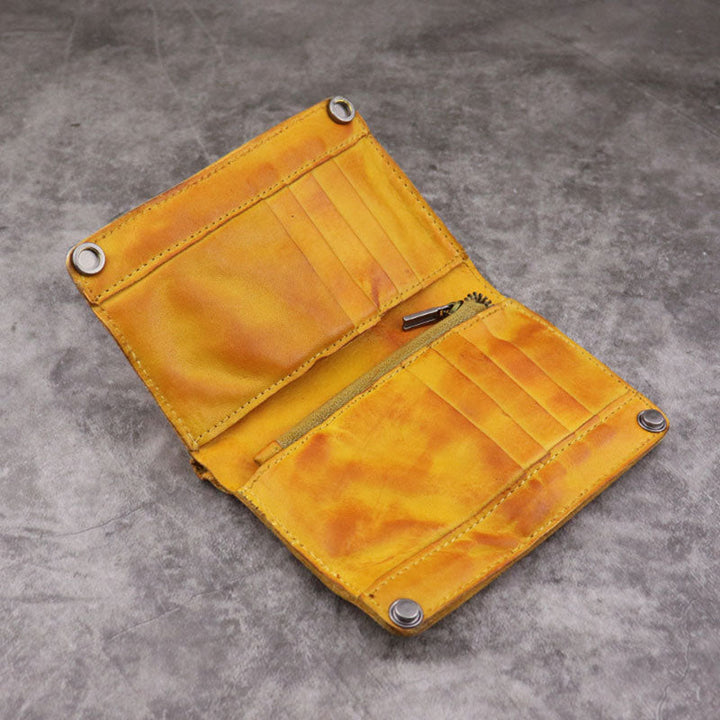 Retro Vertical Multi-slot Handmade Wallet Card Case - image 2