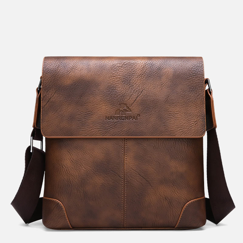 Messenger Bag For Men Business Gentlemen Style Crossbody Bag - Sienna - image 0