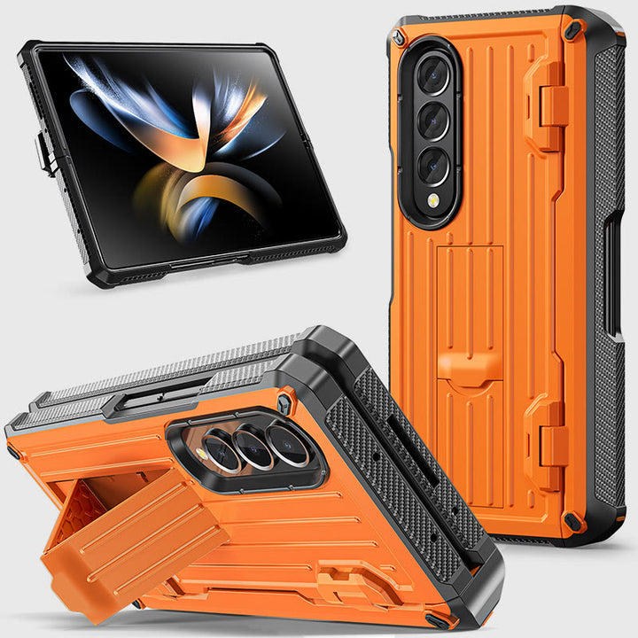 Phone Case With Holder For Samsung Shatter-Resistant Protective Cover