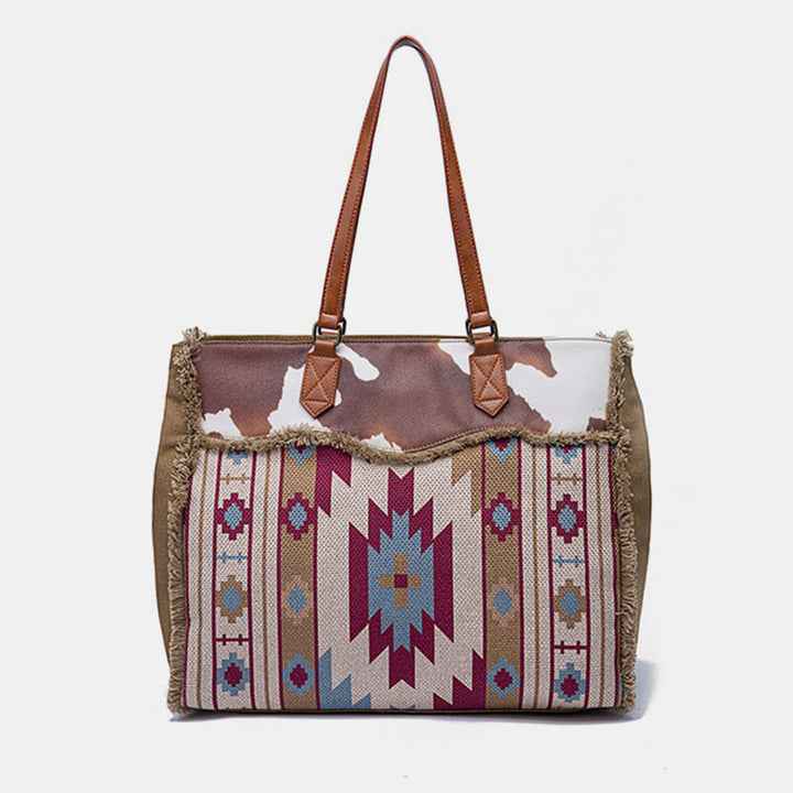 Women Tote Bags Large Capacity Multi Pocket Boho Shoulder Bag with Wallet