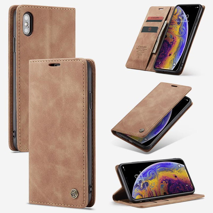 Leather Phone Case Phone Bag for iPhone Samsung with Card Holder Banknote Pocket