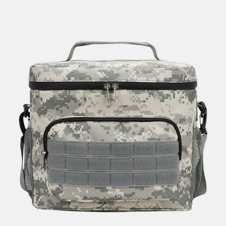 Tactical Outdoor Insulated Bag Portable Lunch Bag Handbag with Crossbody Strap