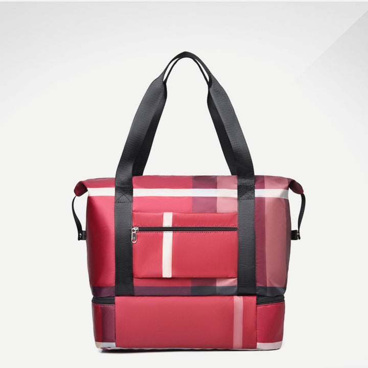 Travel Duffel Bag Sports Gym Shoulder Overnight Bag with Shoes Compartment