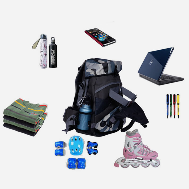 Multi Color Roller Skating Bag For Men Women Sports Backpack