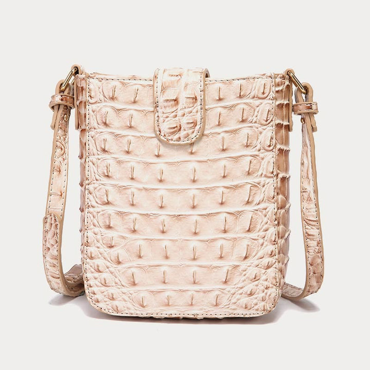 Crossbody Bag For Women Retro Crocodile Pattern Phone Bag