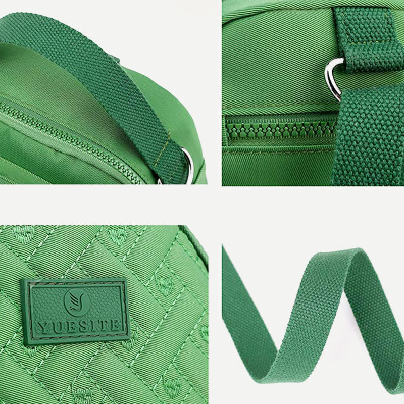 Functional Women Purse Lightweight Nylon Roomy Crossbody Shoulder Bag Mini Backpack