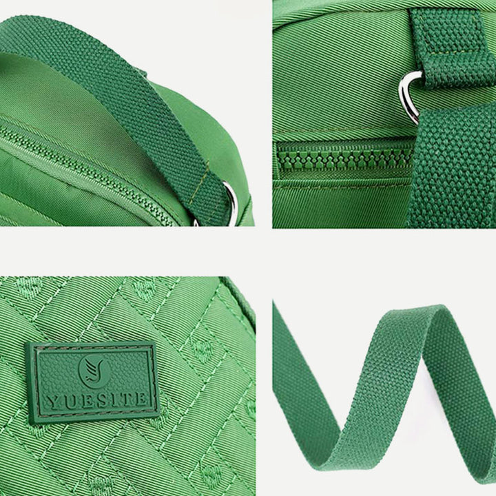 Functional Women Purse Lightweight Nylon Roomy Crossbody Shoulder Bag Mini Backpack