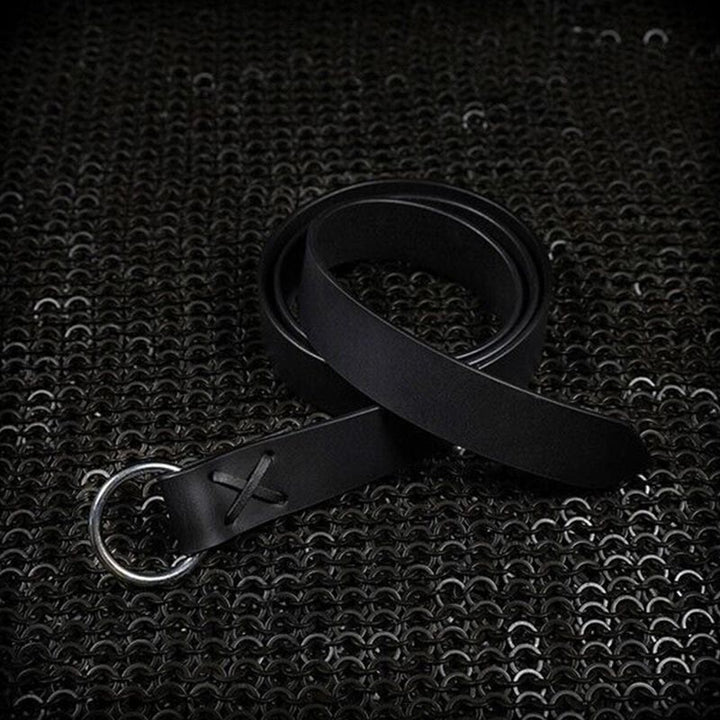 Medieval Sabre Belt Viking Knight Celtic Ring Leather Holster