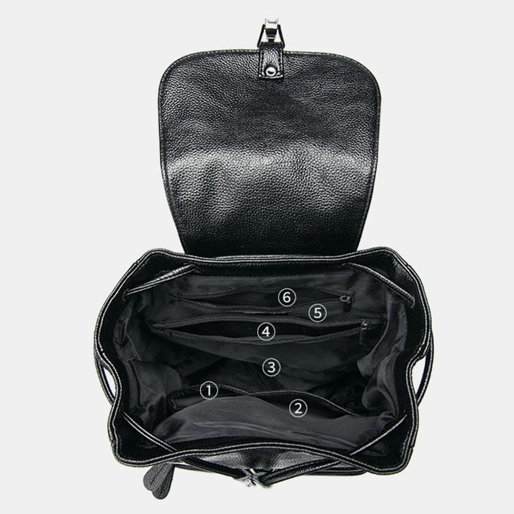 Backpack For Women Lychee Pattern Large Capacity Leisure Travel Day pack