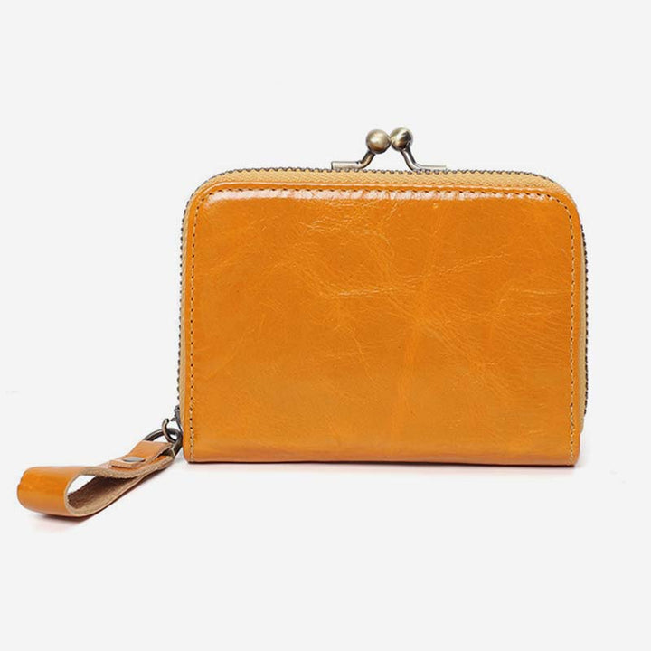 Retro Card Case Coin Purse Wallet Mini Handbag Zipper for Women - image 12