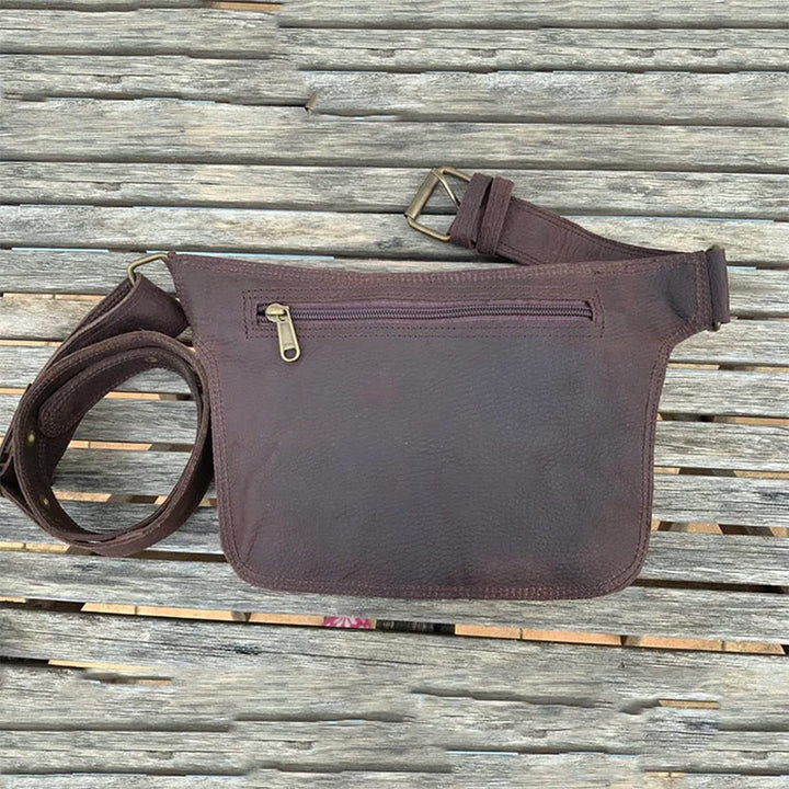 Waist Bag For Outdoor Retro Buckle Utility Belt Bag