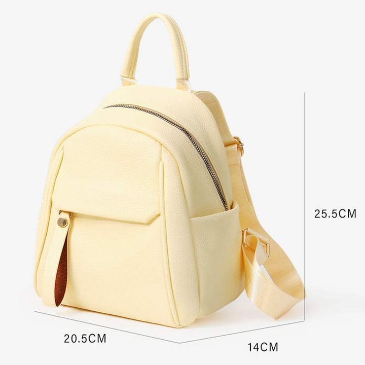 Women Mini Backpack Small Travel Casual PU Leather Daypack Purses
