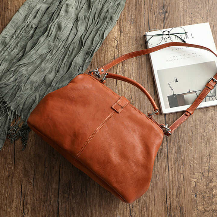 Retro Handmade Real Leather Handbag