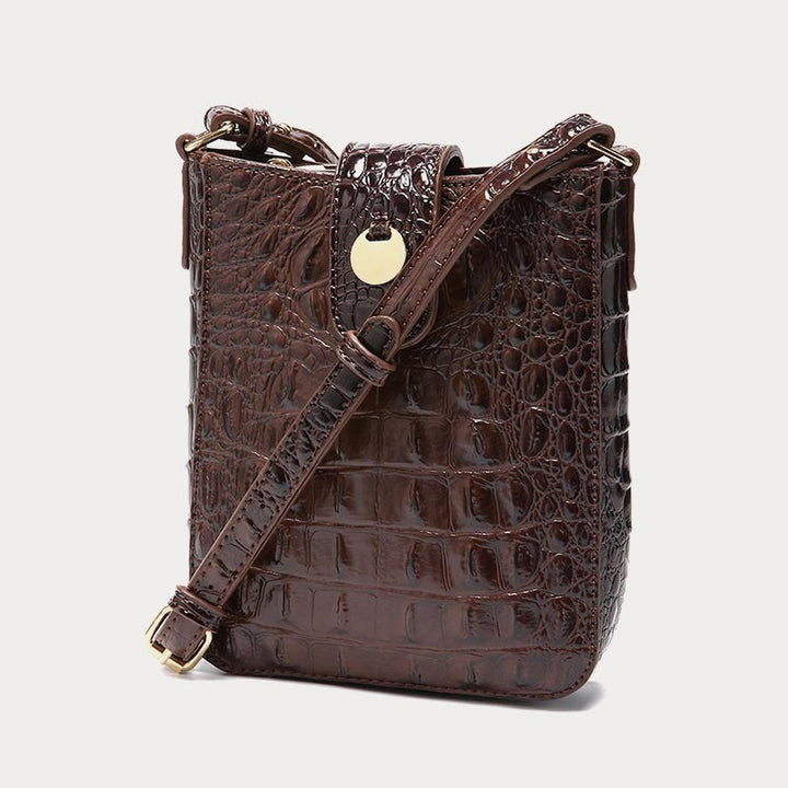 Crossbody Bag For Women Retro Crocodile Pattern Phone Bag