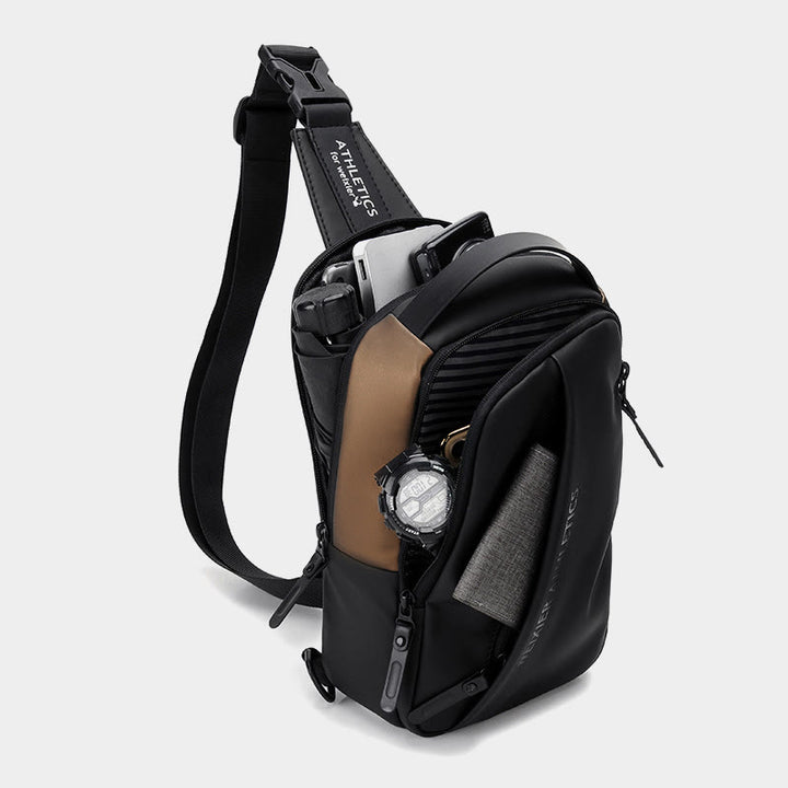 Waterproof Sling Bag Outdoor Casual Chest Bag for Hiking Cycling Traveling