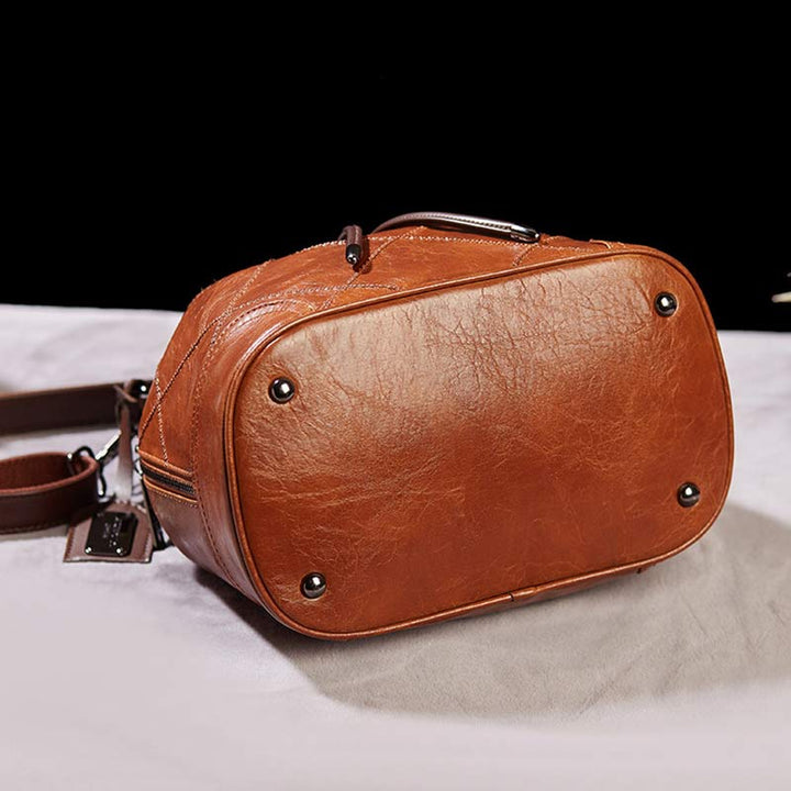 Womens Drawstring Bucket Hobo Handbag Crossbody Shoulder Bag with 2 Detachable Straps