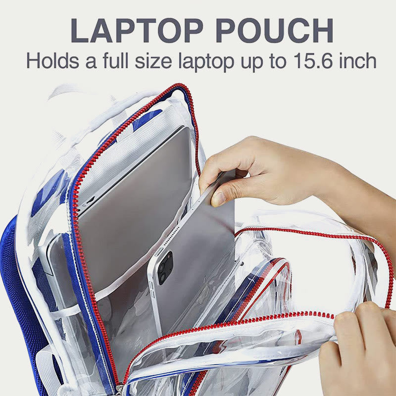 PVC Backpack For Adult Outdoor Travel Transparent Large Clear Bag