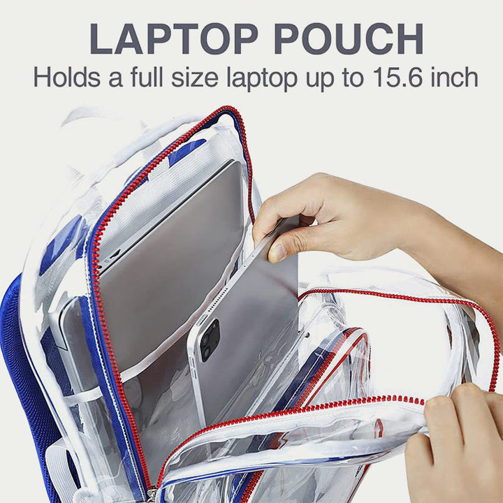 PVC Backpack For Adult Outdoor Travel Transparent Large Clear Bag