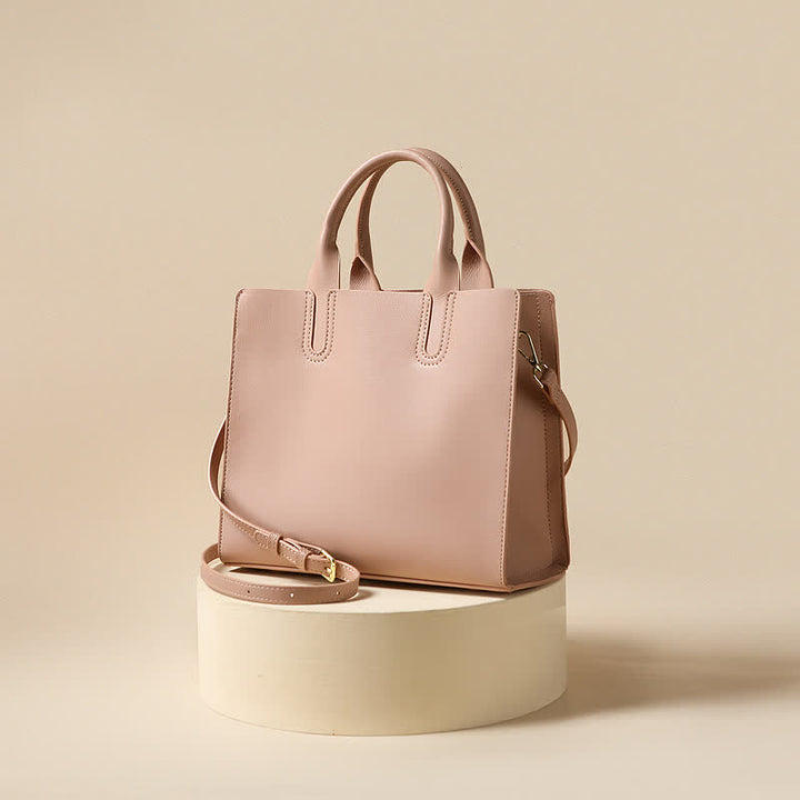 Vegan Leather Tote Bag Women Travel Work Crossbody Shoulder Purse