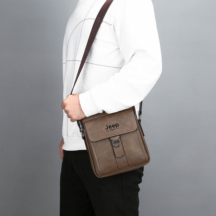 Small Sling Messenger Pack Travel Business Crossbody Pouch Shoulder Bag