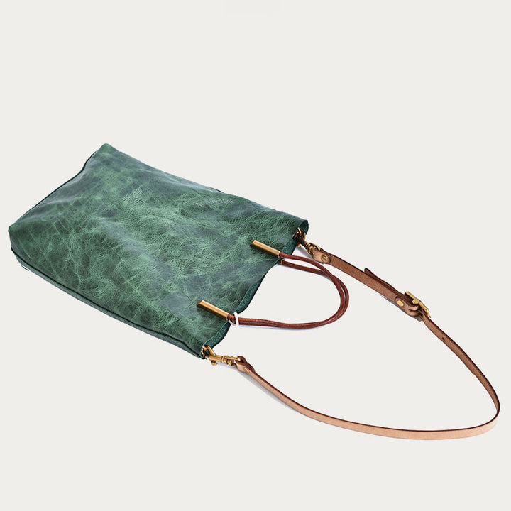 Handmade Crossbody Bag For Women Retro Simple Texture Shouder Bag