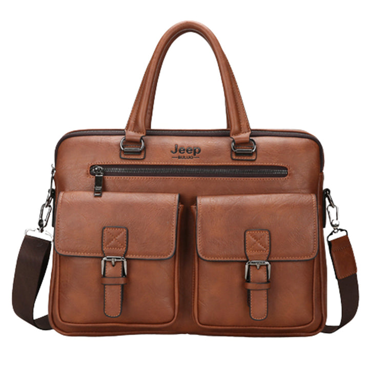 Vintage Briefcase for Men Laptop Computer Business Travel Messenger Bag