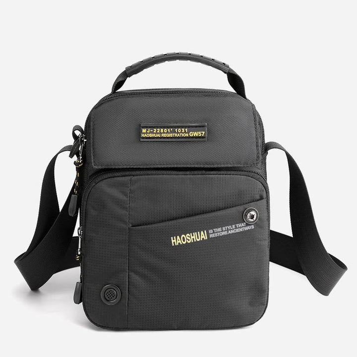 Crossbody Bag For Men Casual Daily Commute Waterproof Nylon Bag