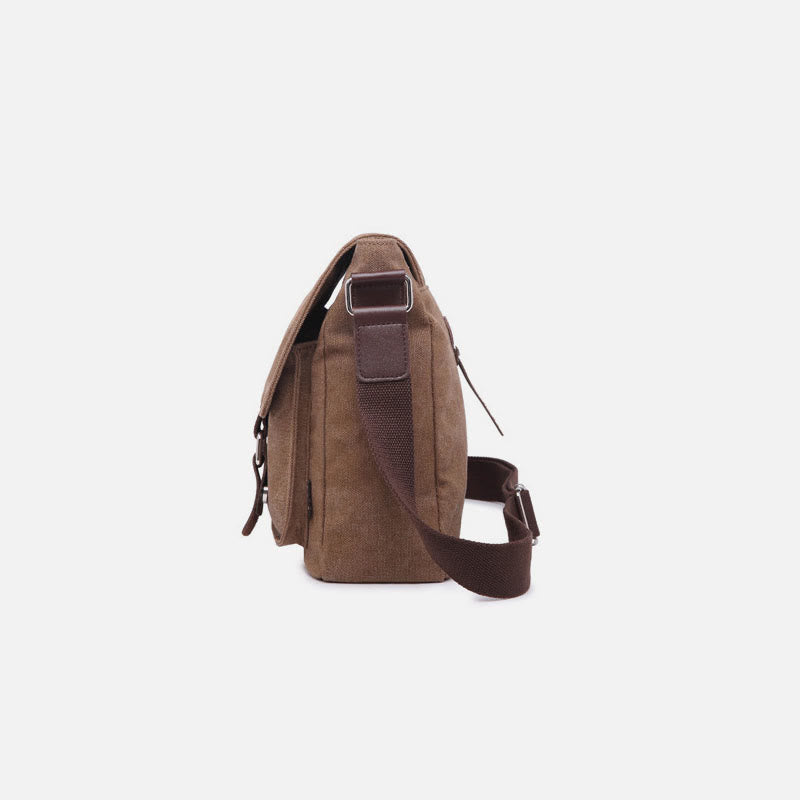 Messenger Bag for Men Large Capacity Casual Canvas Shoulder Bag