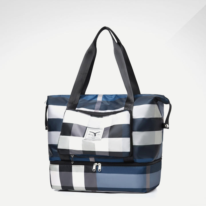 Travel Duffel Bag Sports Gym Shoulder Overnight Bag with Shoes Compartment