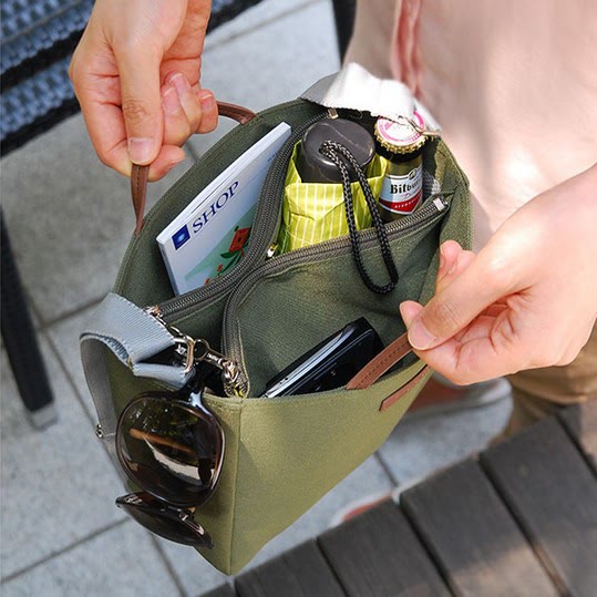 Mini Tote For Women Travel Lightweight Multi Compartment Crossbody Bag