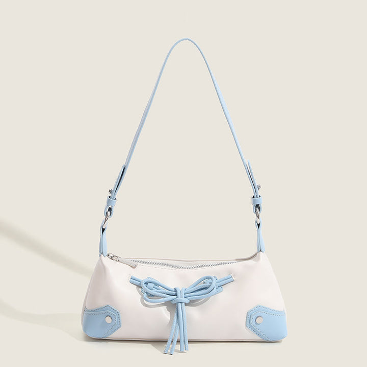 Shoulder Bag For Women Light Color Vegan Leather Daily Purse