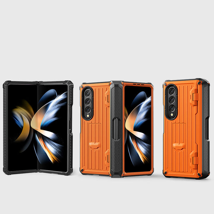 Phone Case With Holder For Samsung Shatter-Resistant Protective Cover